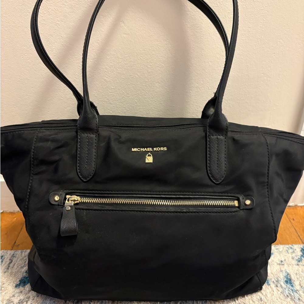 Michael Kors Black Kelsey Nylon Tote